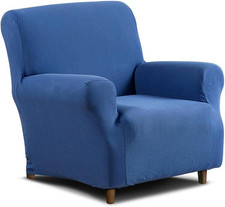 - Copridivano Elasticizzato in Cotone, Copripoltrona 1 Posto Con Braccioli per P