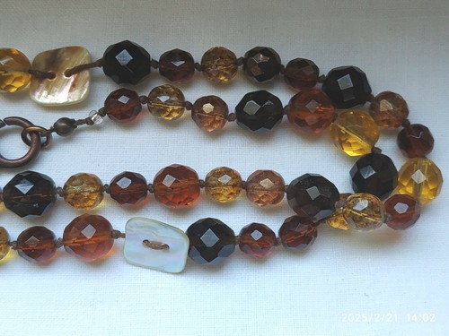 Collana lunga color ambra - collana,
