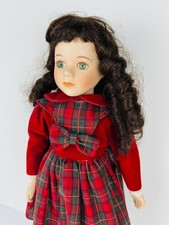 Bambola vintage collezione Promenade Charlotte biscotto porcellana stand marcata