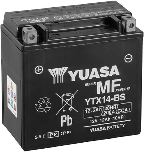 Batteria moto yuasa - yuasa, ytx14-bs