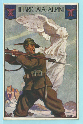 Cartolina iii brigata - iii, alpini