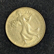 1981 R Italy 200 Lire