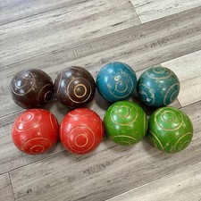 SET palline BOCCE in legno