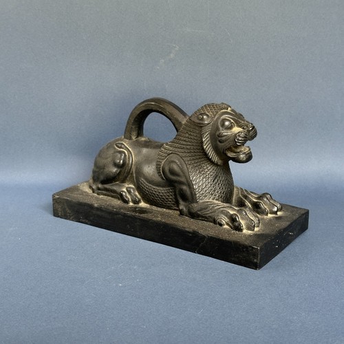 Leone sdraiato persia resina - persia,
