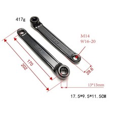 Braccio pedivella 170 mm