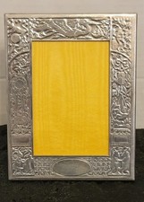 Cornice portafoto bimbo vintage impero peltro cicogna asilo filastrocche