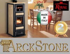 Stufa Focolare Legna Ceramica Portina Royal Palazzetti Stuba Forno Panna 7,1 KW