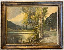 ANTICO DIPINTO OLIO TELA