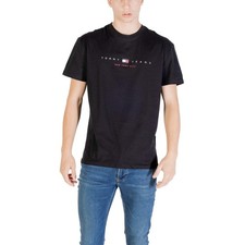 T-shirt Nera Uomo Cotone