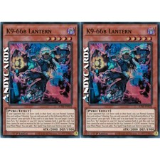 K9-66B LANTERN 2x • (K9-66B Lanterna) • Super R • JUSH EN033 • 1Ed • Yugioh!