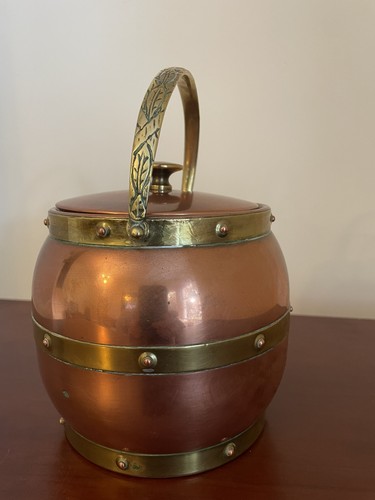 1960s ice bucket copper and - ice,