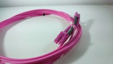 Cavetto rosa duplex per FASTGATE connettori da LC a LC multimodale 50/125