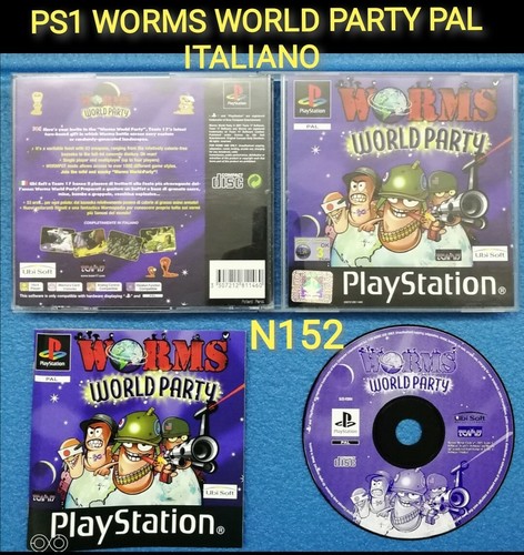 Ps1 worms world party pal - world,