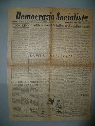 Giornale democrazia socialista - giornale,