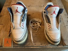 NIKE AIR JORDAN 3 RETRO OG "TRUE BLUE VARIETY RED" SIZE 42,5 EUR