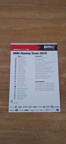 Teamcard tessera squadra bmc - squadra, #