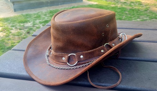 Cappello pelle genune - cappello,