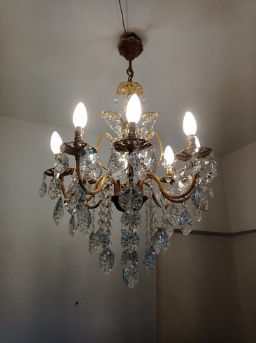 Lampadario vintage cristallo