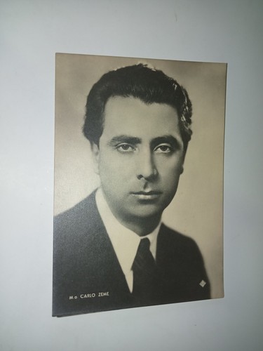 Cartolina carlo zeme - m.o,