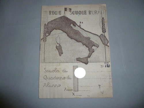 Vecchio quaderno regie - quaderno, scuole