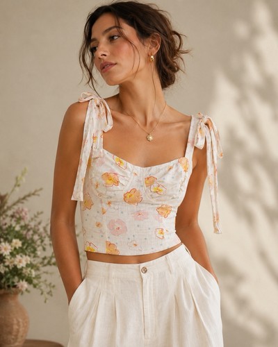 Vrg grl floreale bustier - grl,