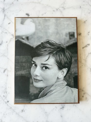 Audrey hepburn quadro legno - audrey,