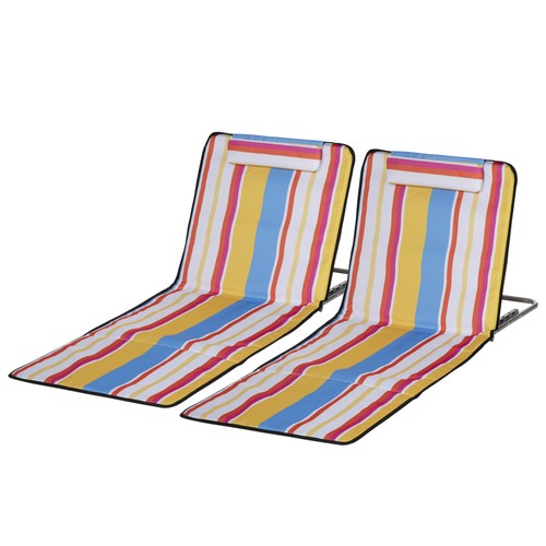 Outsunny set lettini sdraio - 2,