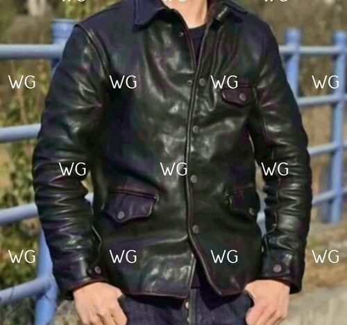 Giubbotto pelle uomo vintage