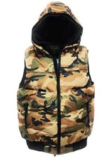 Gilet smanicato mimetico