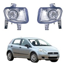 2x Coppia Fari Fendinebbia per FIAT Grande Punto 2005-2009 Parabola Cromata