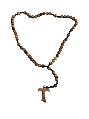 Collana con sfere legno e - sfere, in