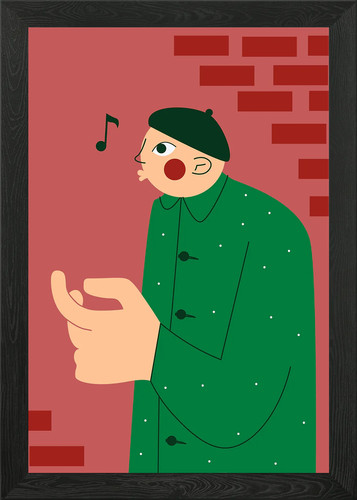 Poster arte parete con - parete,