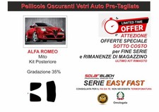 PELLICOLE OSCURANTI VETRI AUTO ALFA Romeo MITO  Kit Posteriore  35% E F OFFERTA