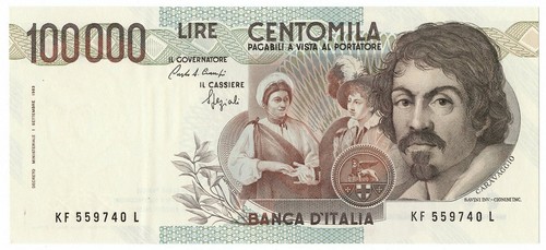 100000 lire banca italia - 100000,