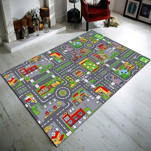 Tappeto traffico mappa città - tappeto,
