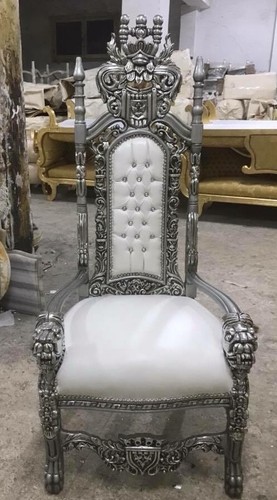 Trono poltrona reale legno - reale, in