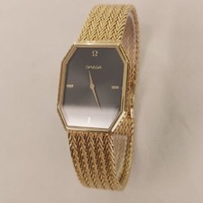 OMEGA 191.9391 Quarzo 1365 Oro Giallo 18 kt bracciale 391.9391 B Intergrato , 19