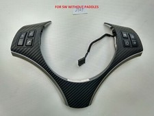 BMW M SPORT 1 E82 3 E90 E92 X1 E84 STERZO WHL PULSANTI PANNELLO INTERRUTTORE CARBONIO