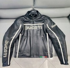 Giacca in pelle per moto Ducati by Dainese con protezioni Tg M