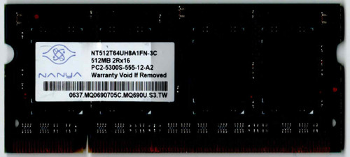 Nanya nt512t64uhba1fn 512mb - nt512t64uhba1fn-3c,