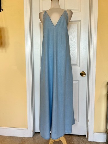 Maxi abito blu - zara, m