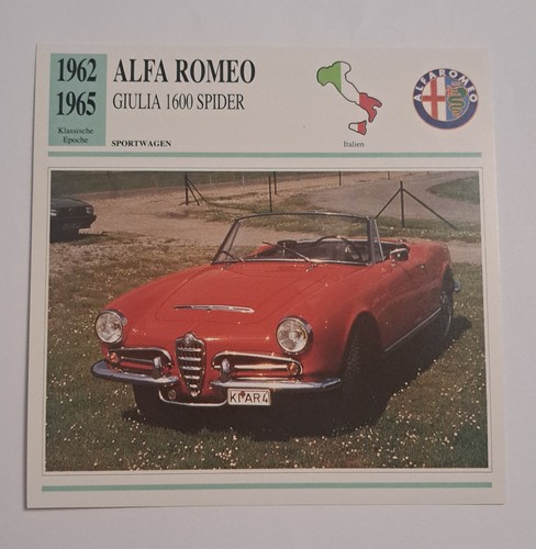 Alfa romeo giulia 1600 - 1600, spider