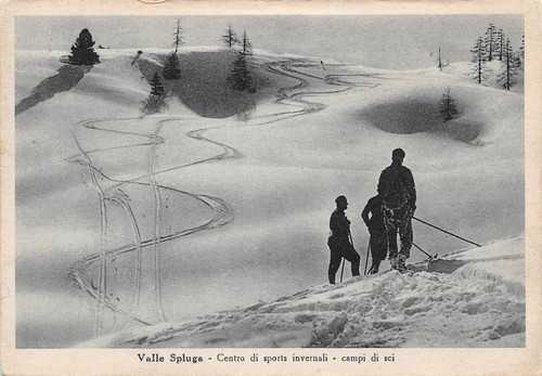 Cartolina valle spluga campi - cartolina,