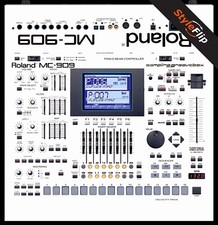 Roland 909 skin bianco - roland, mc-909