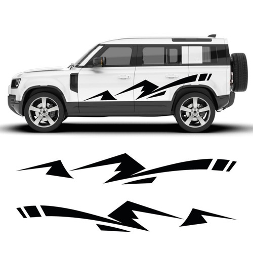 Adesivi laterali land rover - adesivi,