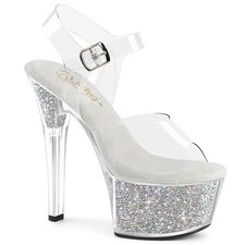 Pleaser 6" plateau strass