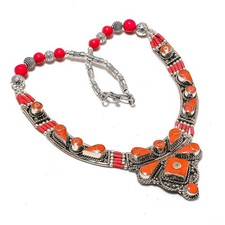 Collana fatta a mano corallo