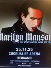 2 X Biglietti Marilyn Manson Chorus Arena Bergamo