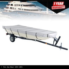 Boat Cover Grey For Jon Boat