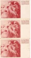 3 Cartoline biglietti Lotteria